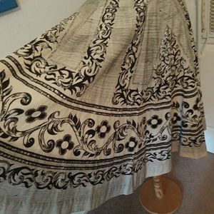 1950s cotton Mexican circle skirt & top set *beautiful
